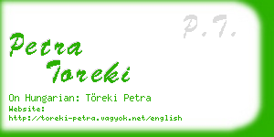 petra toreki business card